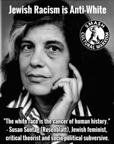 Susan Sontag Jewish racist, lesbian, feminist, social justice warrior.